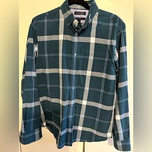 Banana Republic slim fit plaid shirt-M